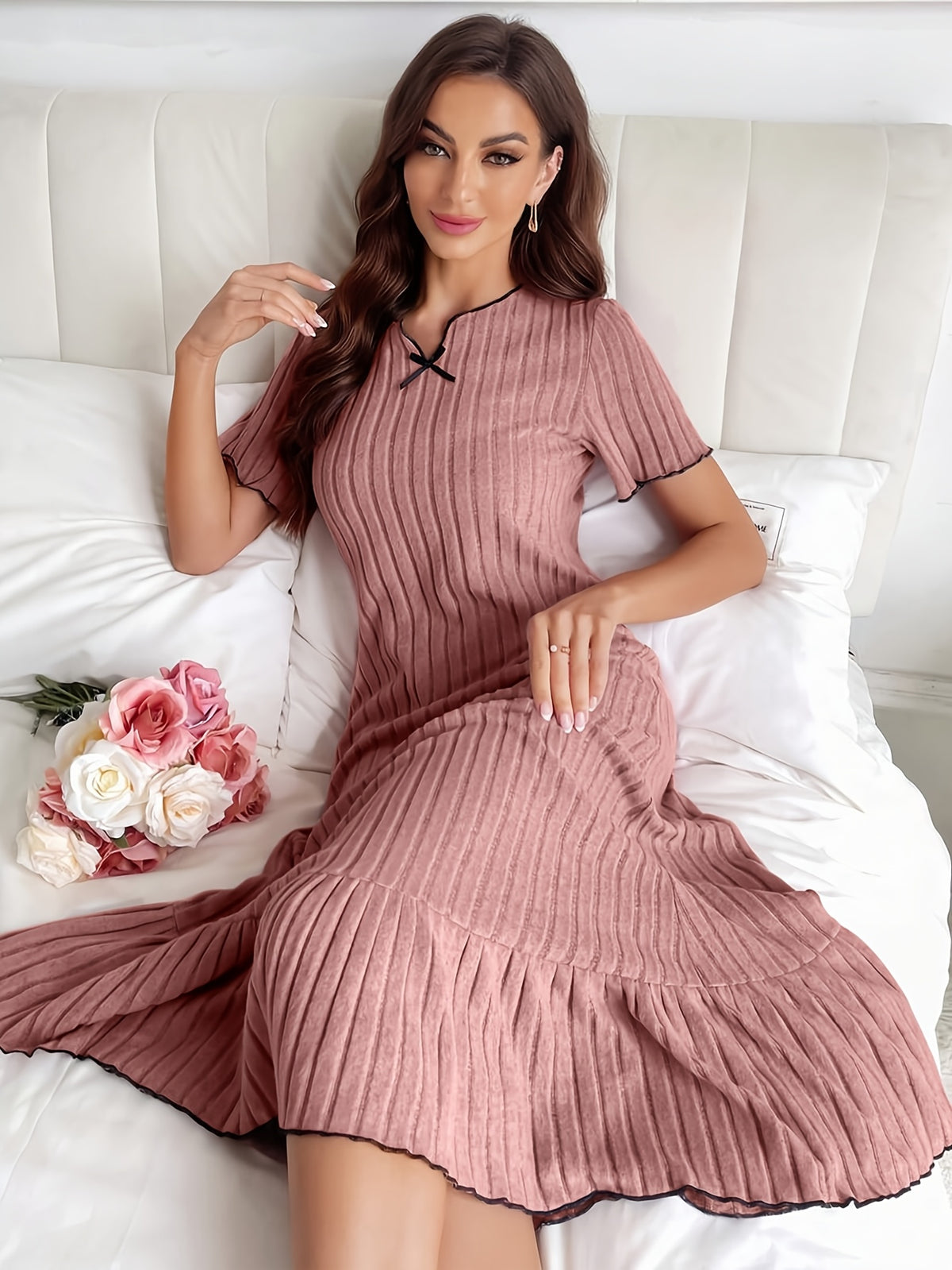 Robe Élégante à Volants