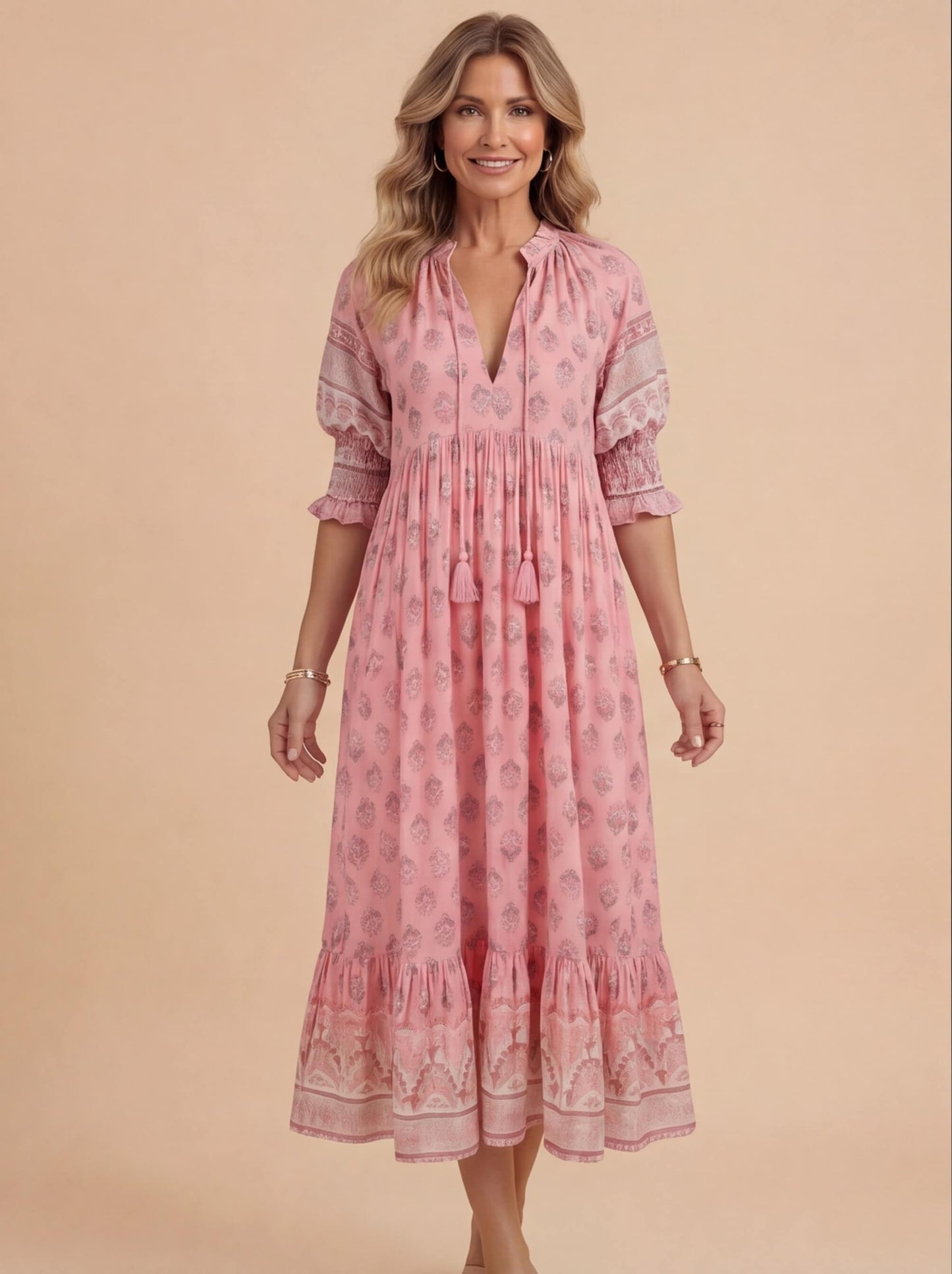 Robe Bohème Imprimée