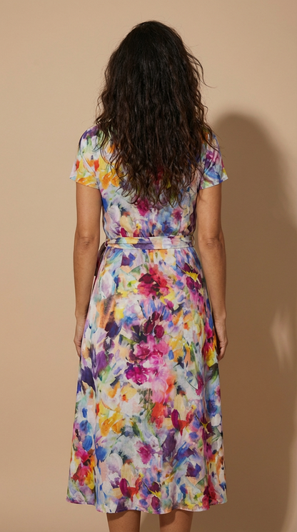 Robe Portefeuille Fleurie