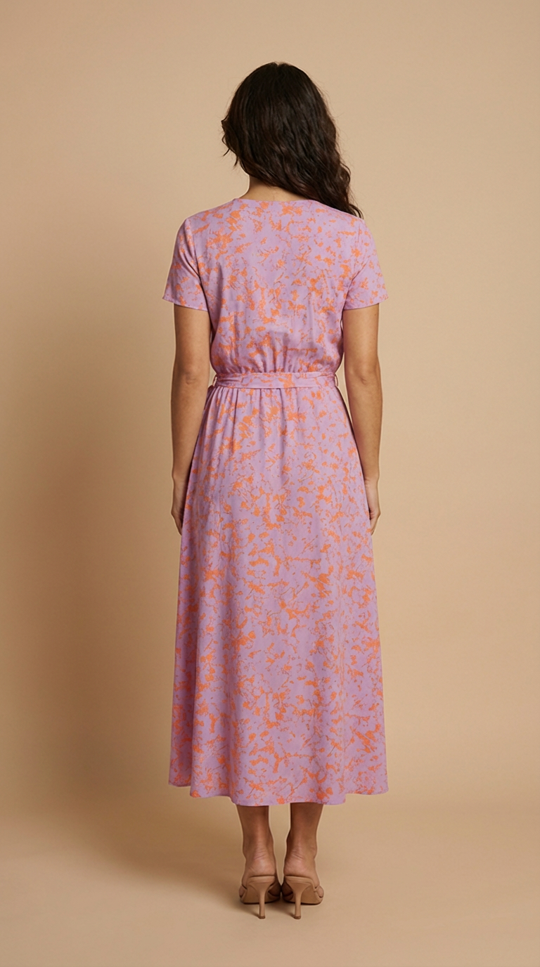 Robe Portefeuille Fleurie
