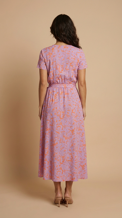 Robe Portefeuille Fleurie