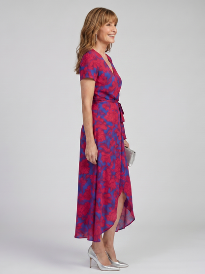 Robe Portefeuille Fleurie