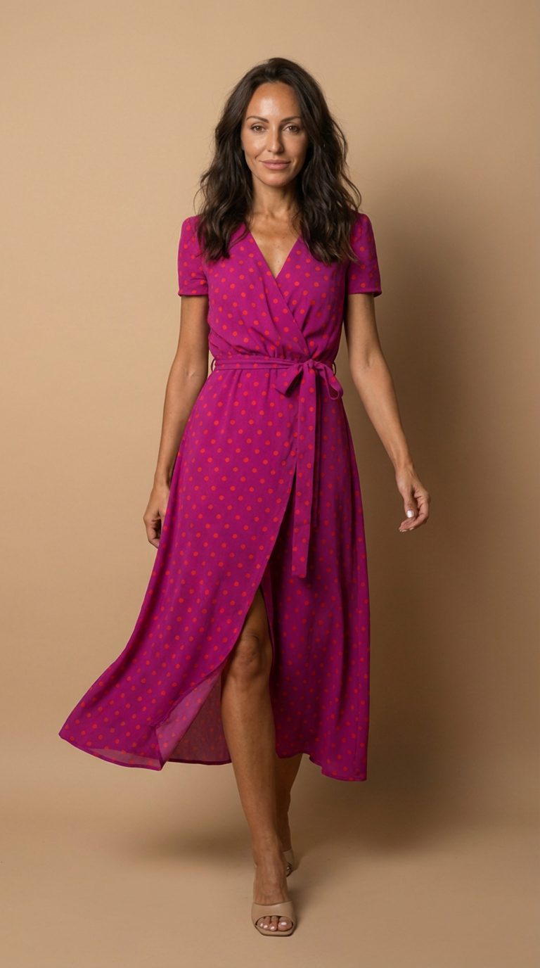 Robe Portefeuille Fleurie