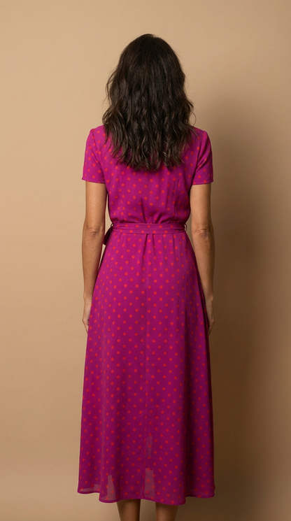 Robe Portefeuille Fleurie