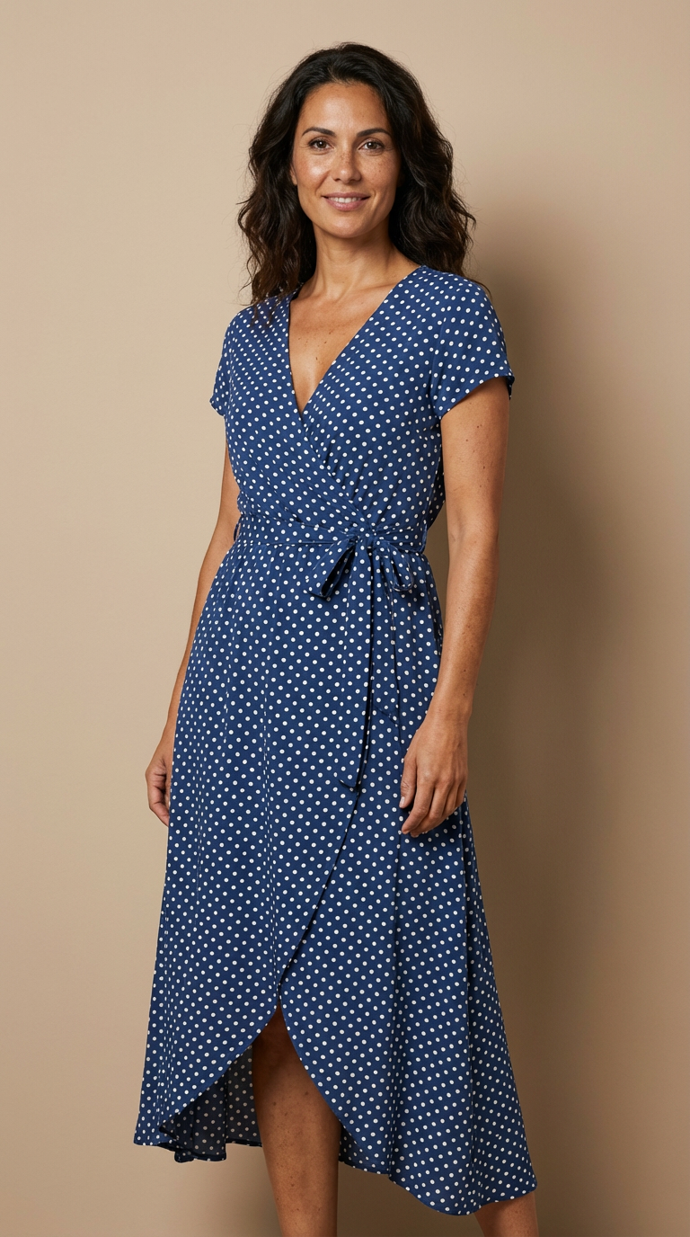 Robe Portefeuille Fleurie