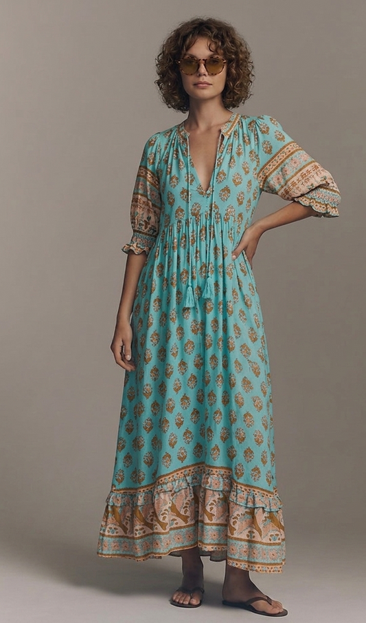 Robe Bohème Imprimée