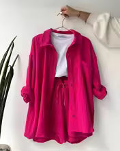 Ensemble Chemise et Short en Mousseline pour un Style Estival Décontracté et Chic