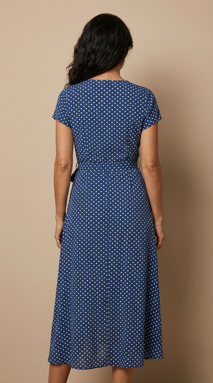 Robe Portefeuille Fleurie